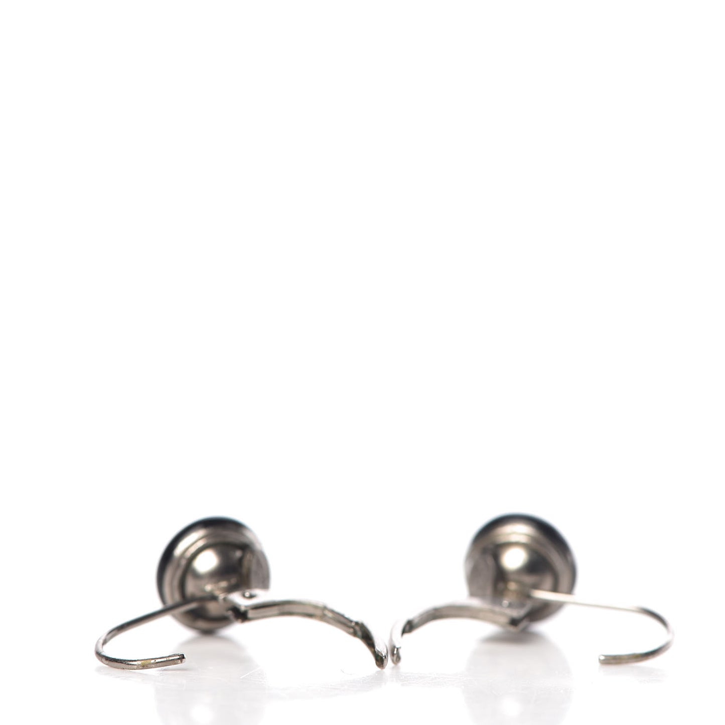 Resin CC Earrings Black