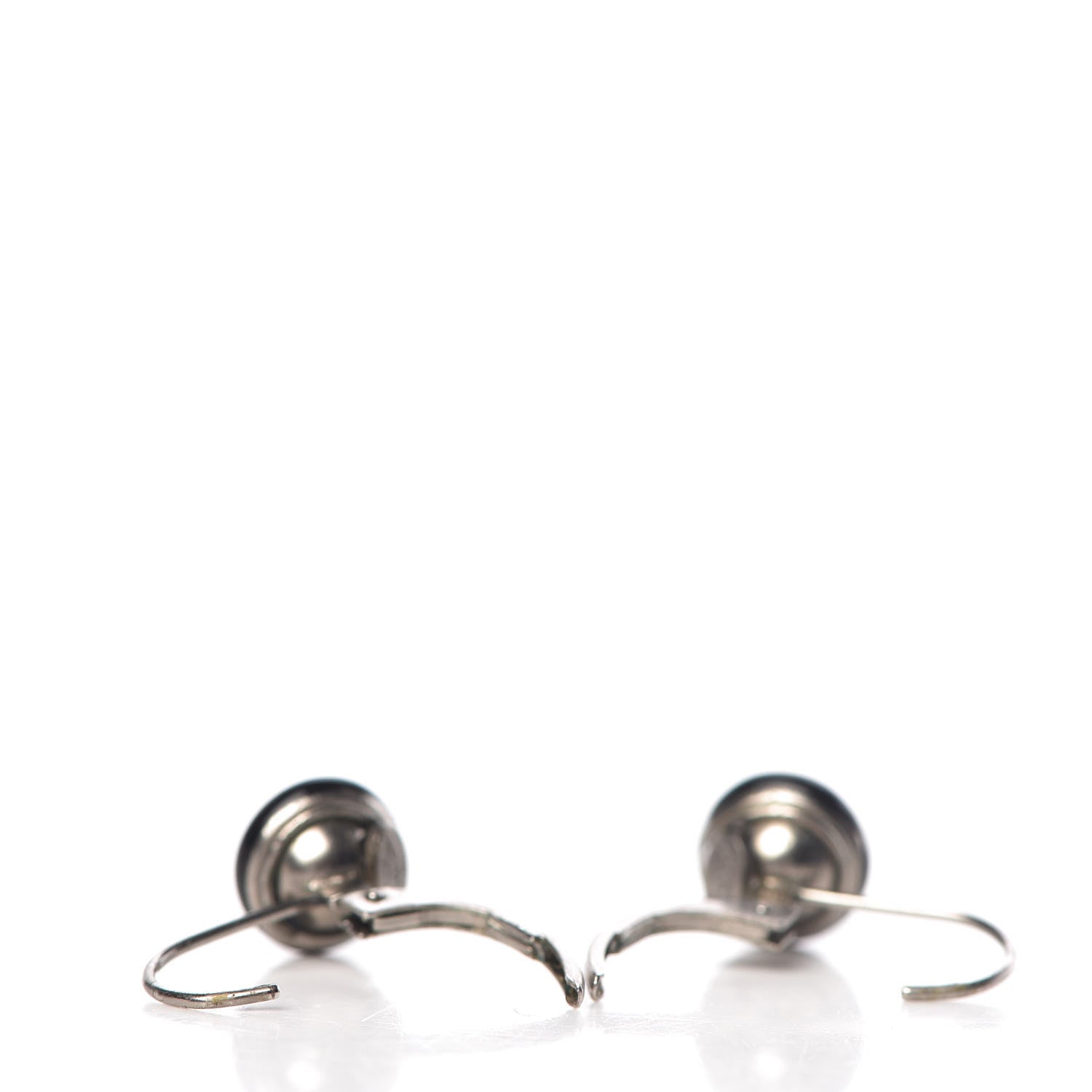 Chanel Resin CC Earrings Black 4 of 5