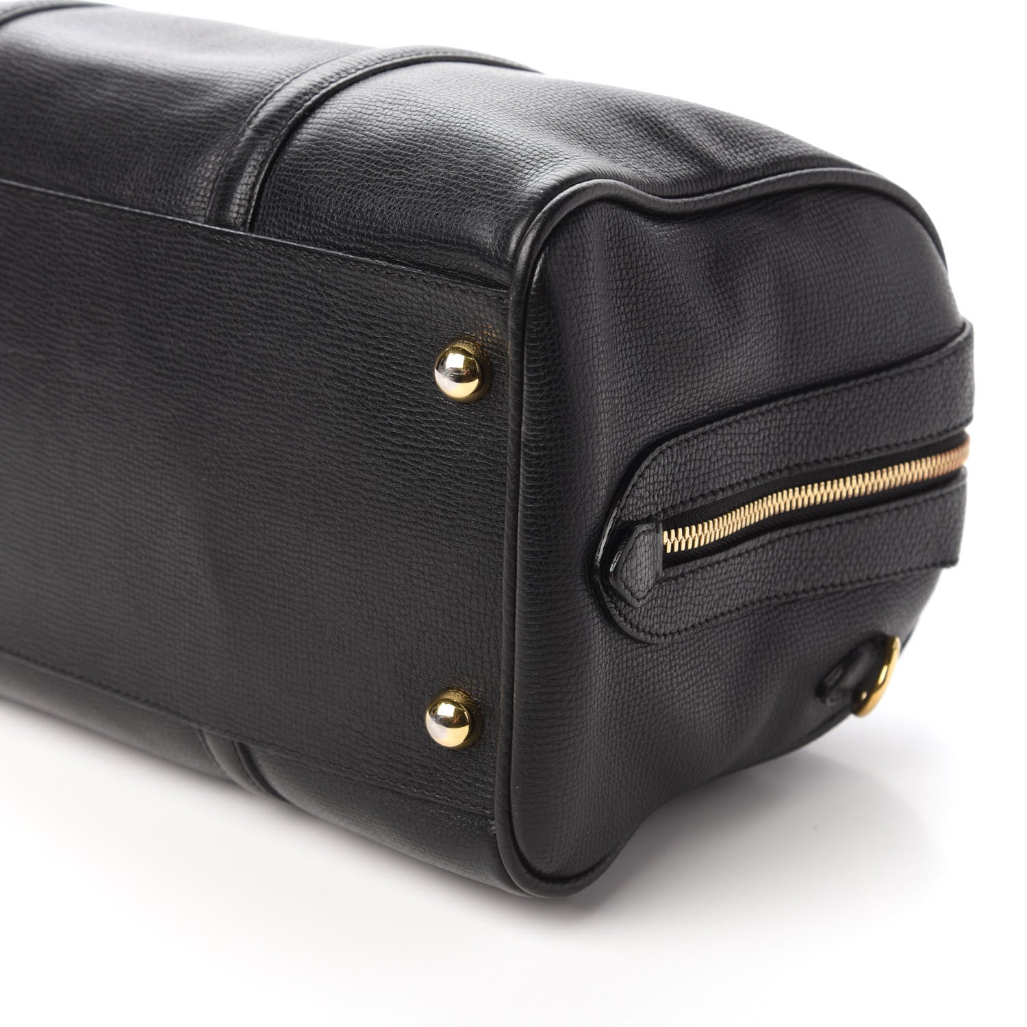 Burberry Derby Calfskin Medium Alchester Bowling Bag Black 7 of 9