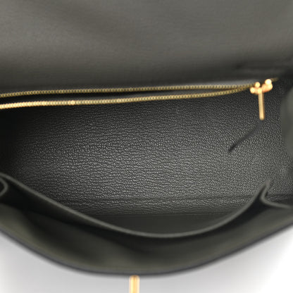 Hermes Togo Kelly Retourne 25 Vert De Gris 5 of 12