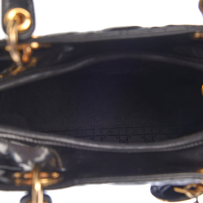 Christian Dior Patent Cannage Large Lady Dior Black 7 of 15