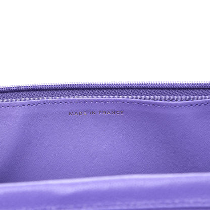 Chanel Caviar Quilted Wallet On Chain WOC Purple 8 of 11