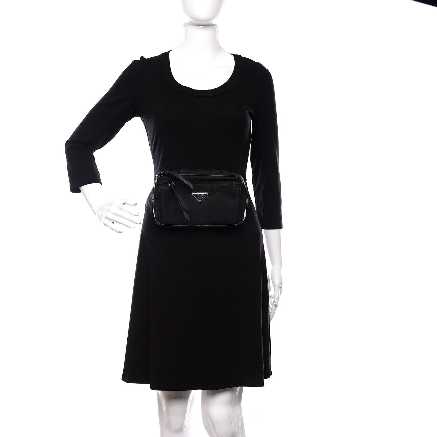 Tessuto Nylon Belt Bag Black
