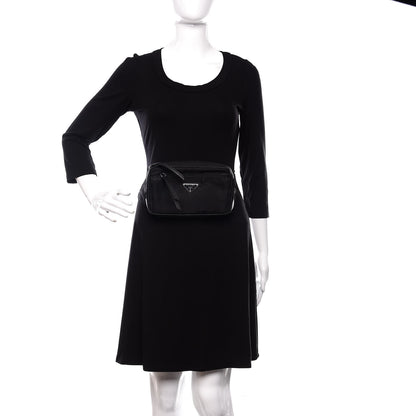 Prada Tessuto Nylon Belt Bag Black 2 of 9