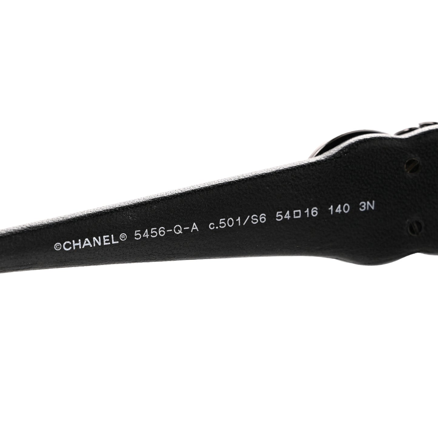 Acetate Square Cat Eye CC Sunglasses 5456-Q-A Black