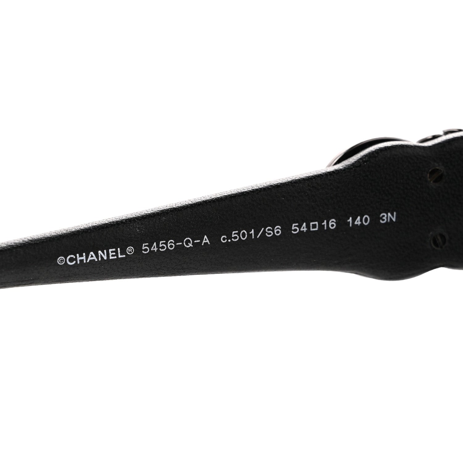 Chanel Acetate Square Cat Eye CC Sunglasses 5456-Q-A Black 5 of 7