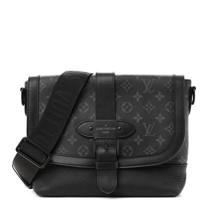 Louis Vuitton Monogram Eclipse Saumur Messenger NV Black 1 of 15