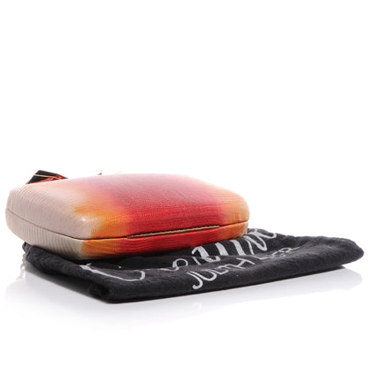 Judith Leiber OVERTURE Ombre Lizard Avery Clutch Orange 4 of 6