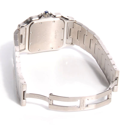 Cartier Stainless Steel 29mm Santos De Galbee Quartz Watch 3 of 7