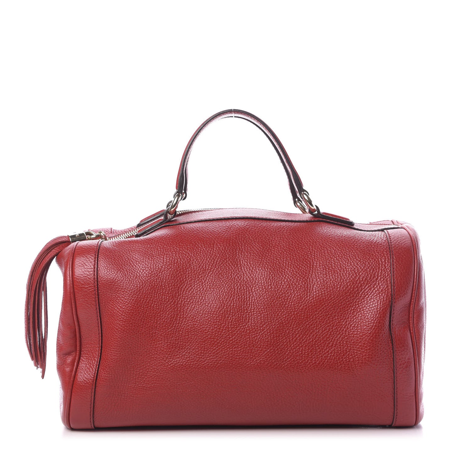 Pebbled Calfskin Medium Soho Boston Red