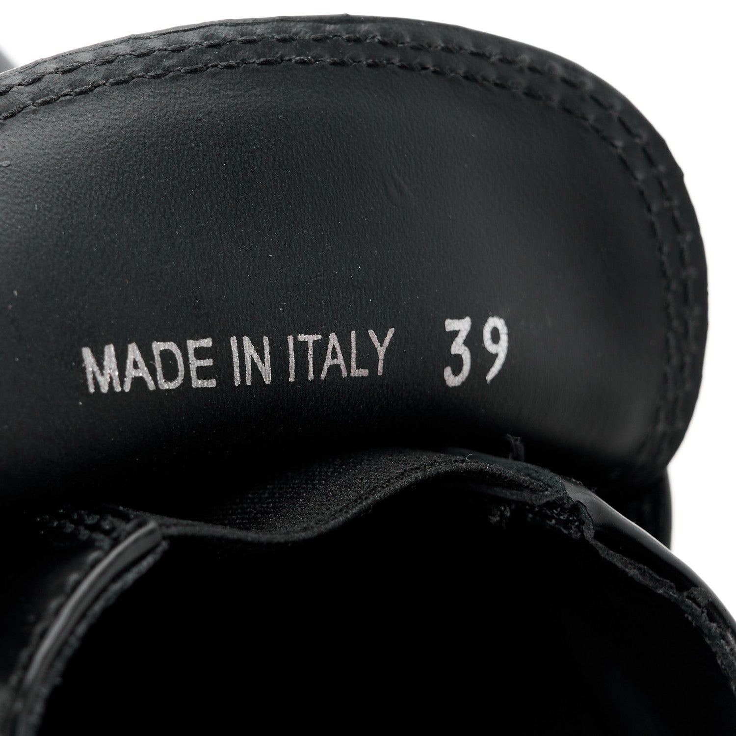 Prada Spazzolato Metal Triangle Logo 50mm Lug Sole Loafers 39 Black 8 of 11