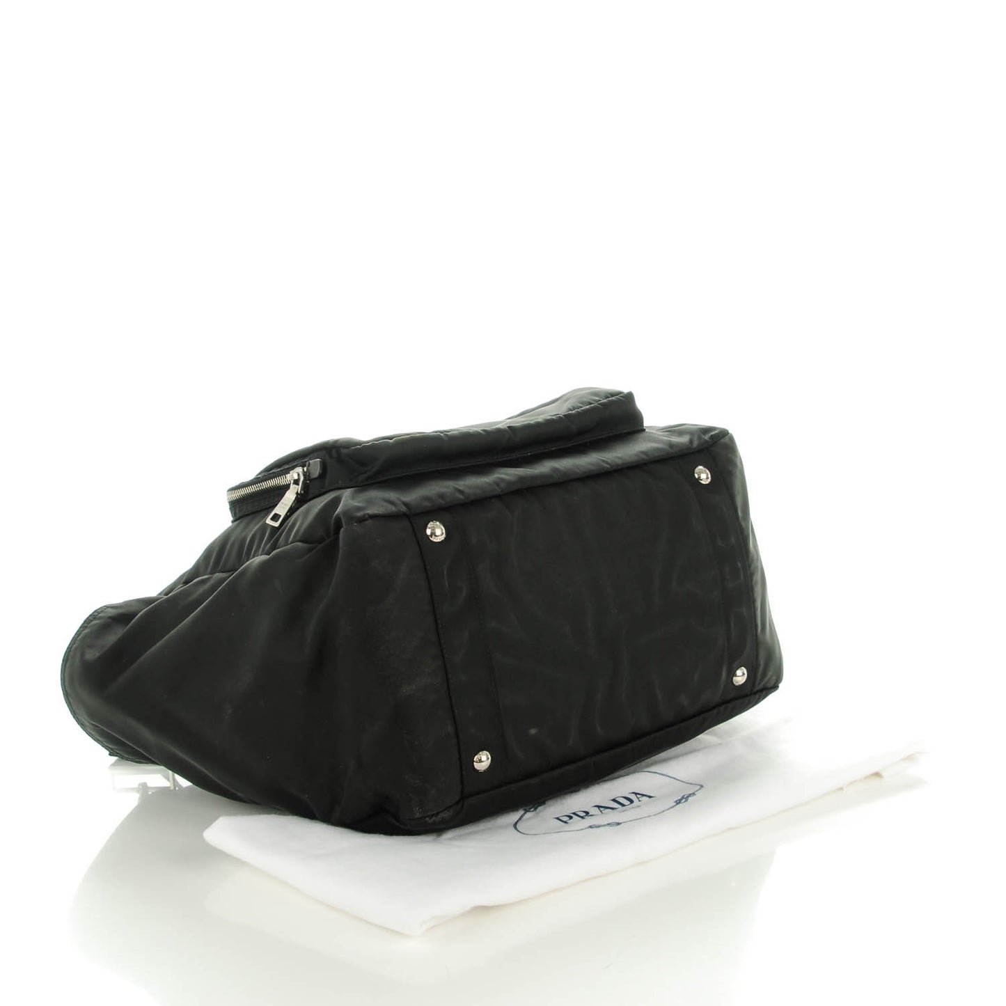Tessuto Nylon Vela Diaper Bag Black