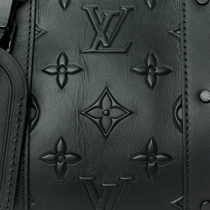 Louis Vuitton Monogram Seal City Keepall Black 8 of 10