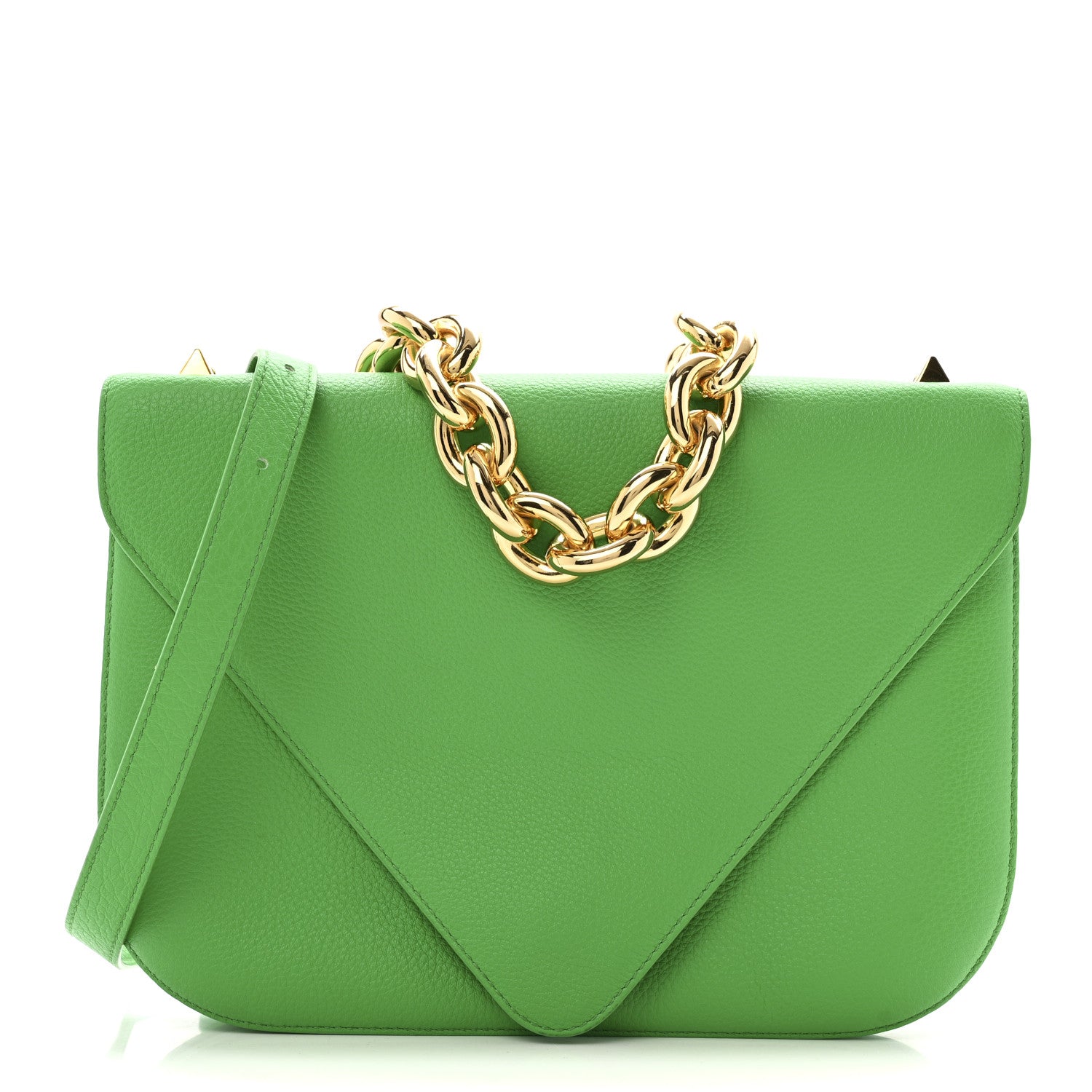 Bottega Veneta Calfskin Mount Envelope Bag Parakeet 1 of 16