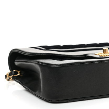 Chanel Metallic Lambskin Velvet Quilted Medium Flap Black 8 of 11