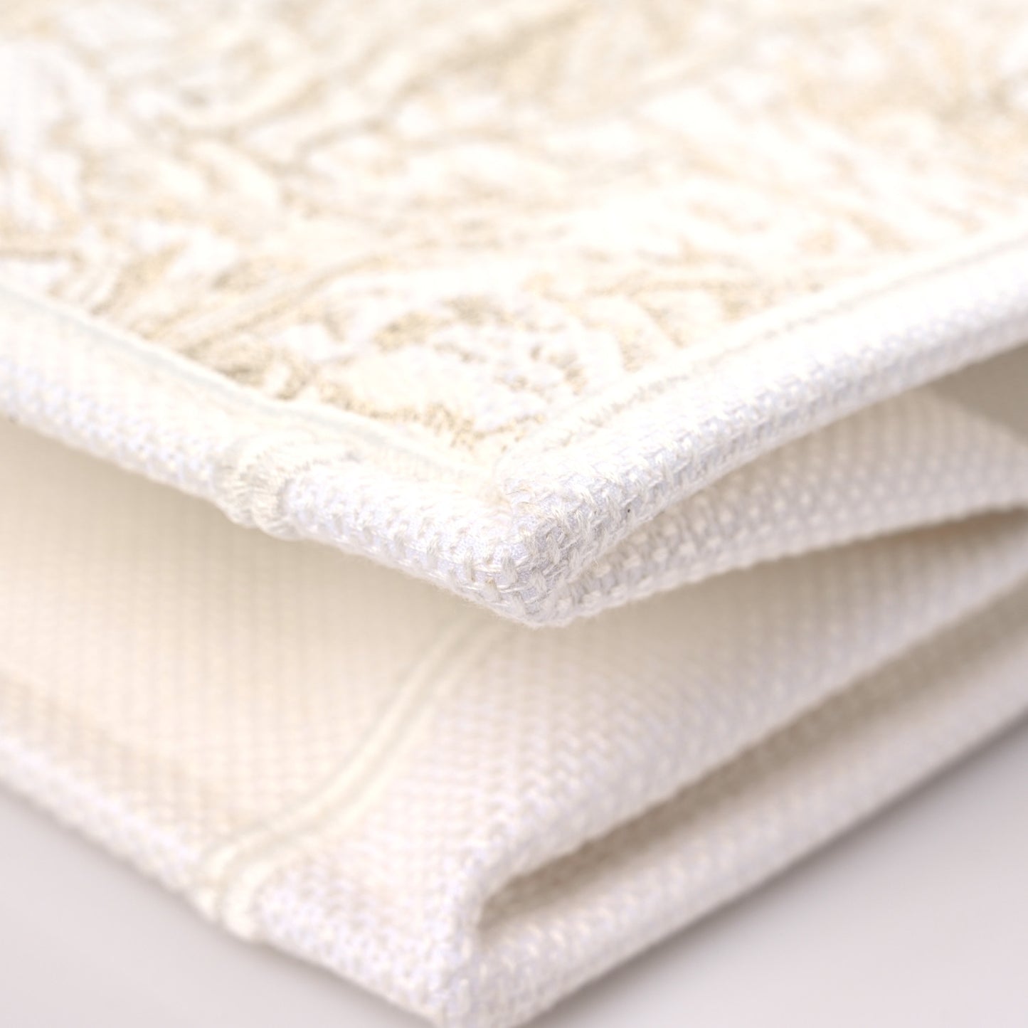 Canvas Embroidered Large Around The World Book Tote Gold