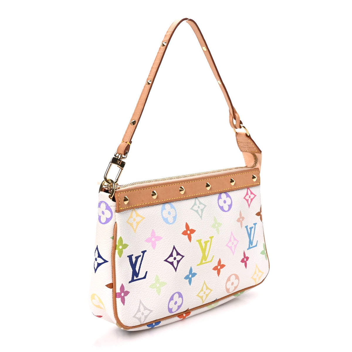 Monogram Multicolor Pochette Accessories White