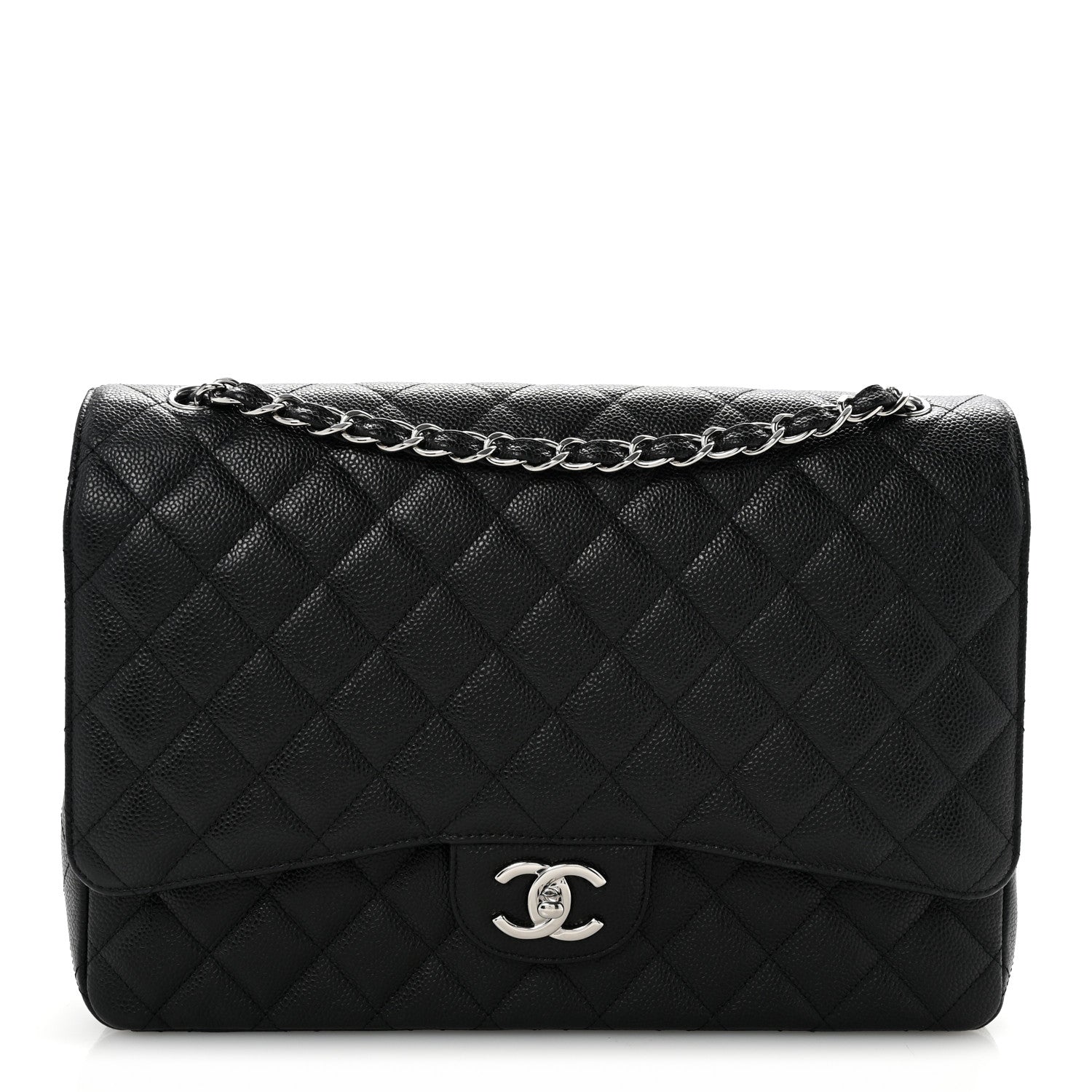 Chanel Caviar Quilted Maxi Double Flap Black 1 of 15