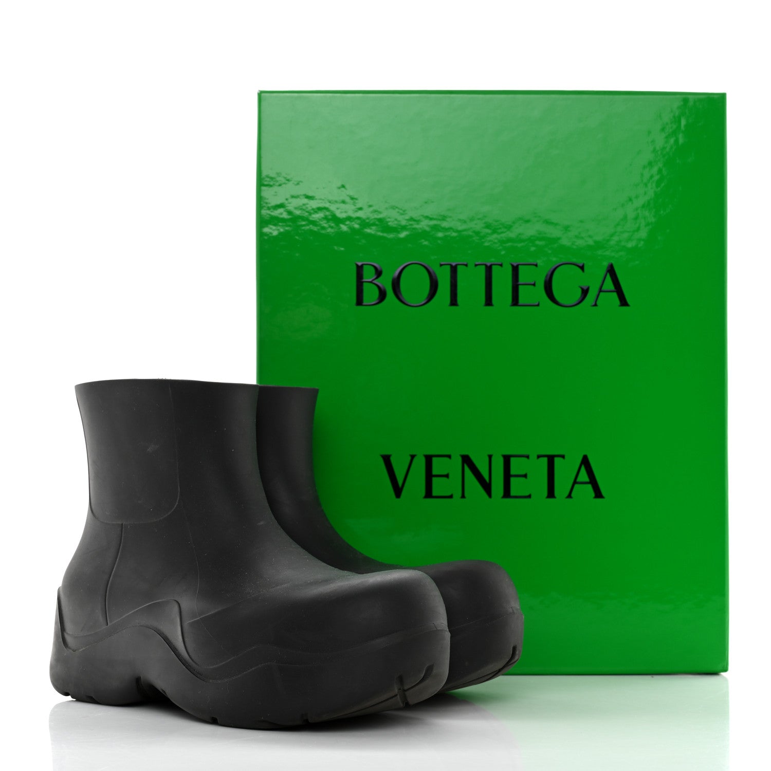 Bottega Veneta Rubber Puddle Ankle Boots 38 Black 8 of 8