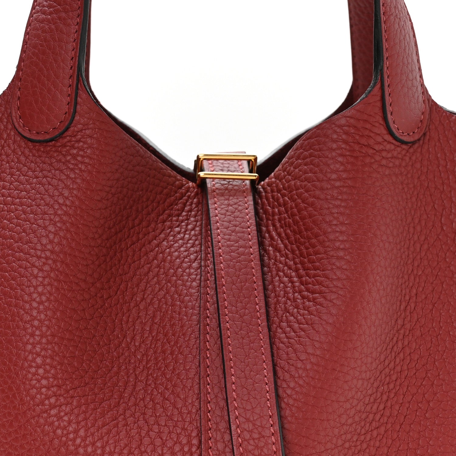 Hermes Taurillon Clemence Picotin Lock 18 PM Rouge H 8 of 13