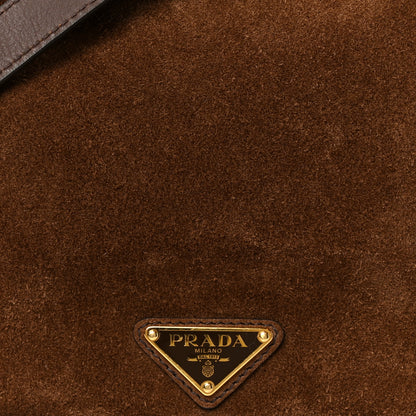 Prada Camoscio Darling Shoulder Bag Cocoa Brown 7 of 10