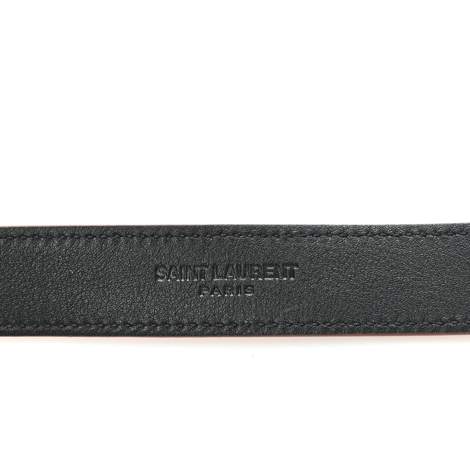 Saint Laurent Grained Lambskin La 66 Thin Belt 75 30 Wet Clay 3 of 5