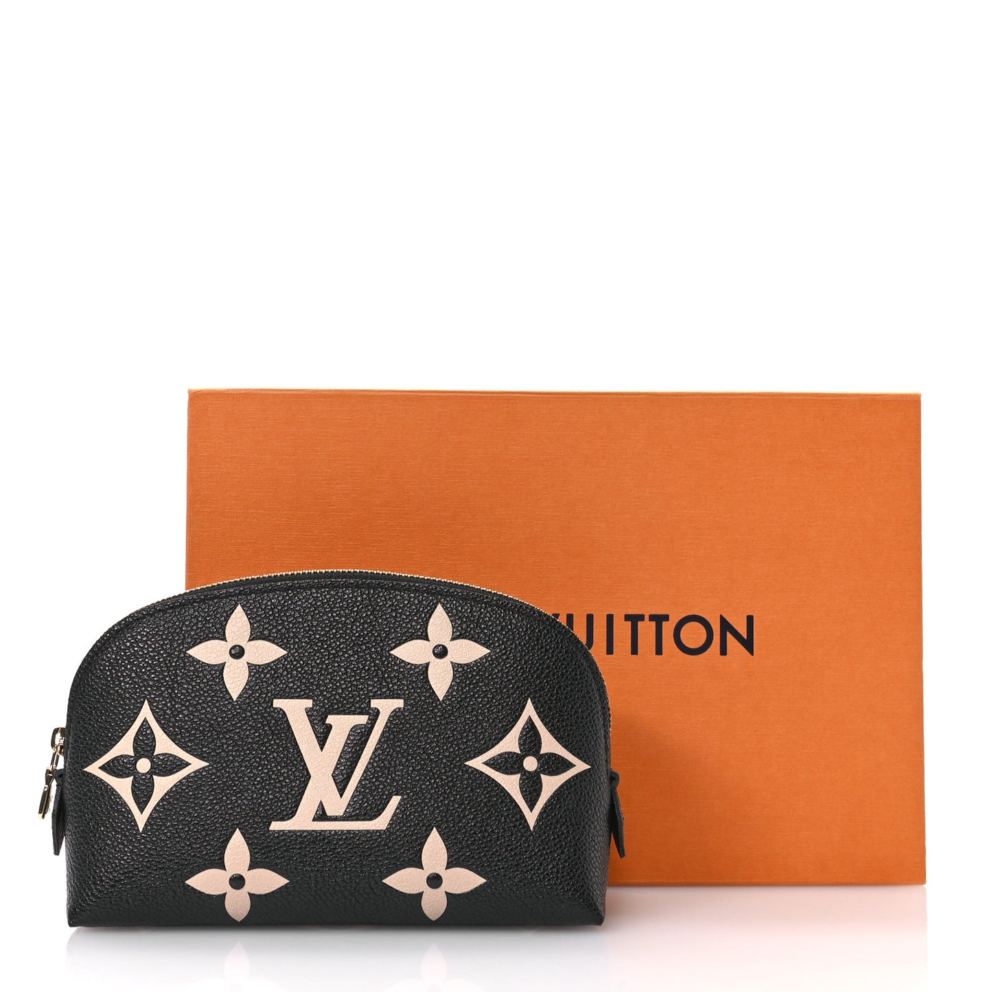 Empreinte Monogram Giant Cosmetic Pouch Black Beige