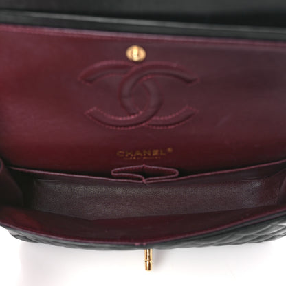 Chanel Lambskin Quilted Medium Double Flap Black 5 of 10