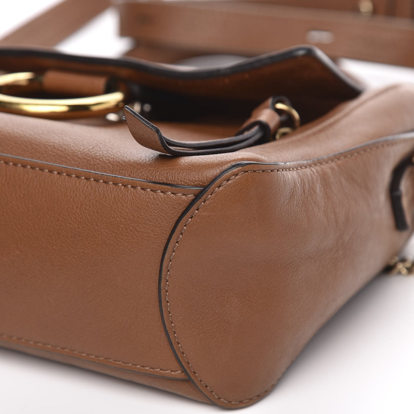 Calfskin Mini Faye Day Shoulder Bag Tan