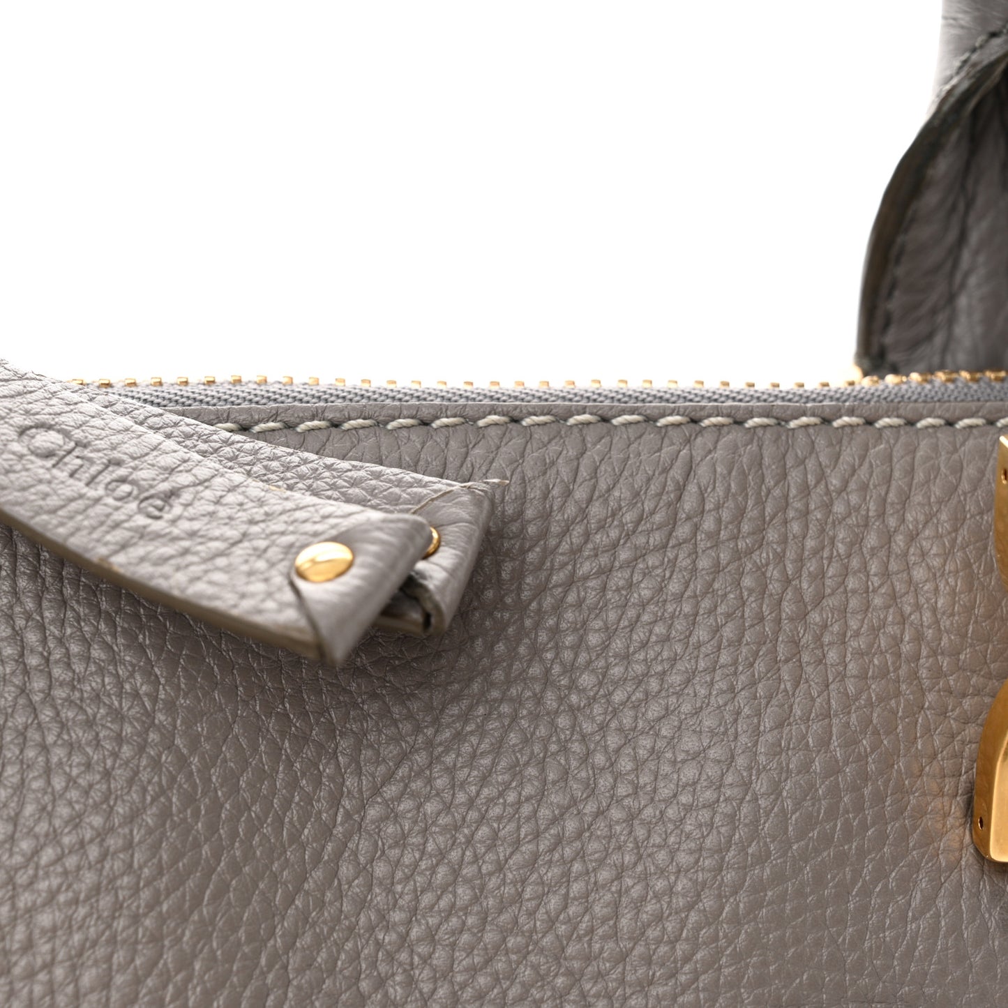 Calfskin Small Marcie Satchel Cashmere Grey