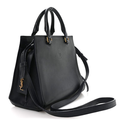 Saint Laurent Smooth Calfskin Small East Side Tote Midnight Blue 4 of 13