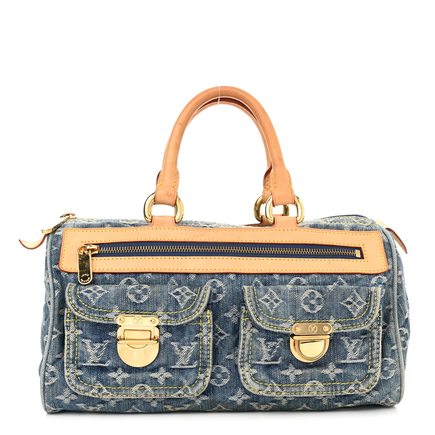 Louis Vuitton Monogram Denim Neo Speedy Blue 1 of 11