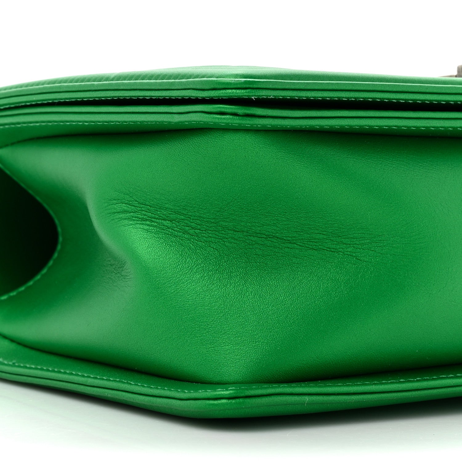 Chanel Metallic Calfskin Quilted Medium Boy Flap Green 10 of 10