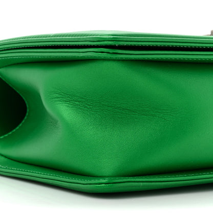 Chanel Metallic Calfskin Quilted Medium Boy Flap Green 10 of 10