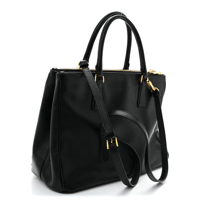 Prada Saffiano Medium Galleria Double Zip Tote Black 3 of 11