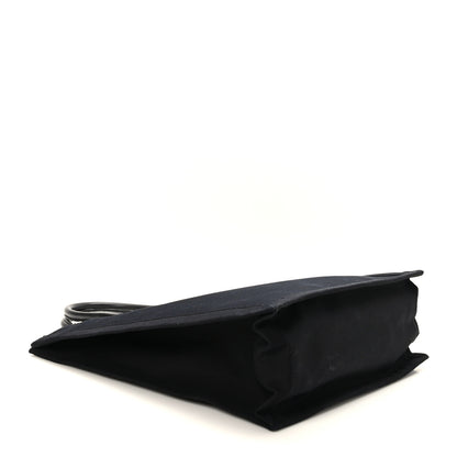 Saint Laurent Linen Calfskin Rive Gauche North South Tote Black 4 of 8