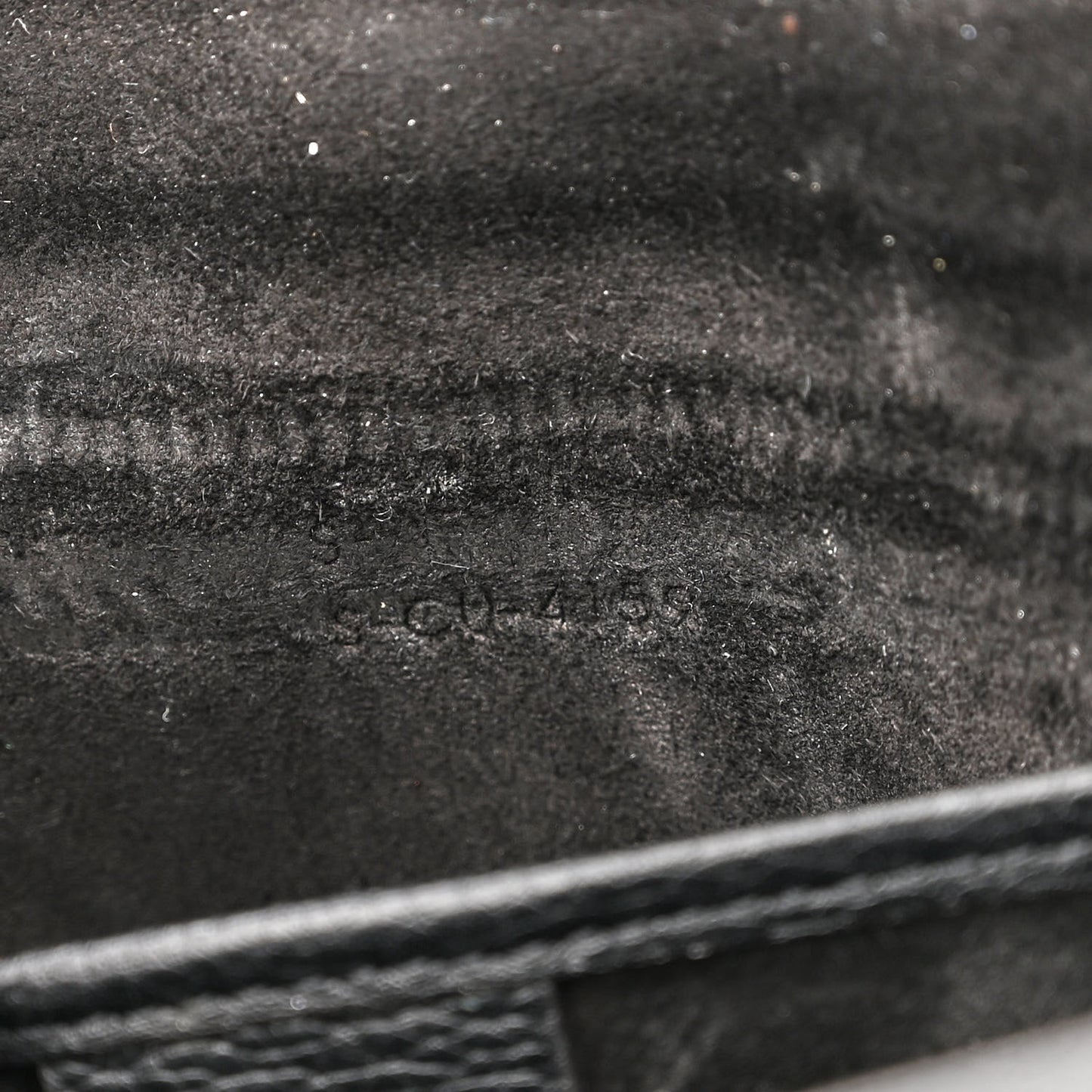 Drummed Calfskin Nano Luggage Black