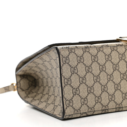Balenciaga X GUCCI GG Supreme Monogram Medium Hourglass Top Handle Bag Beige Ebony 7 of 8