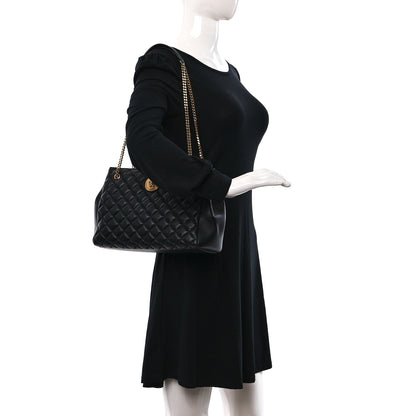 Versace Nappa Quilted Medusa Chain Shoulder Bag Black 3 of 9