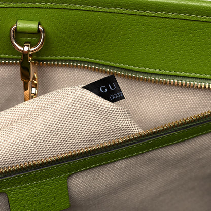 Gucci Fabric Embroidered Square G Forte Dei Marmi Striped Tote Bag Green Yellow 5 of 12