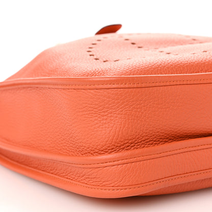 Hermes Taurillon Clemence Evelyne III PM Orange 9 of 10