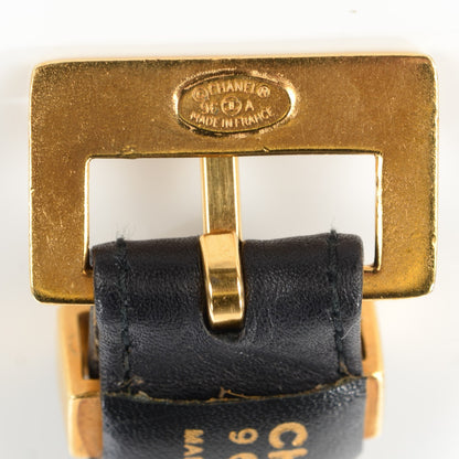 Chanel Lambskin Chain CC Belt 75 30 Black Gold 7 of 8
