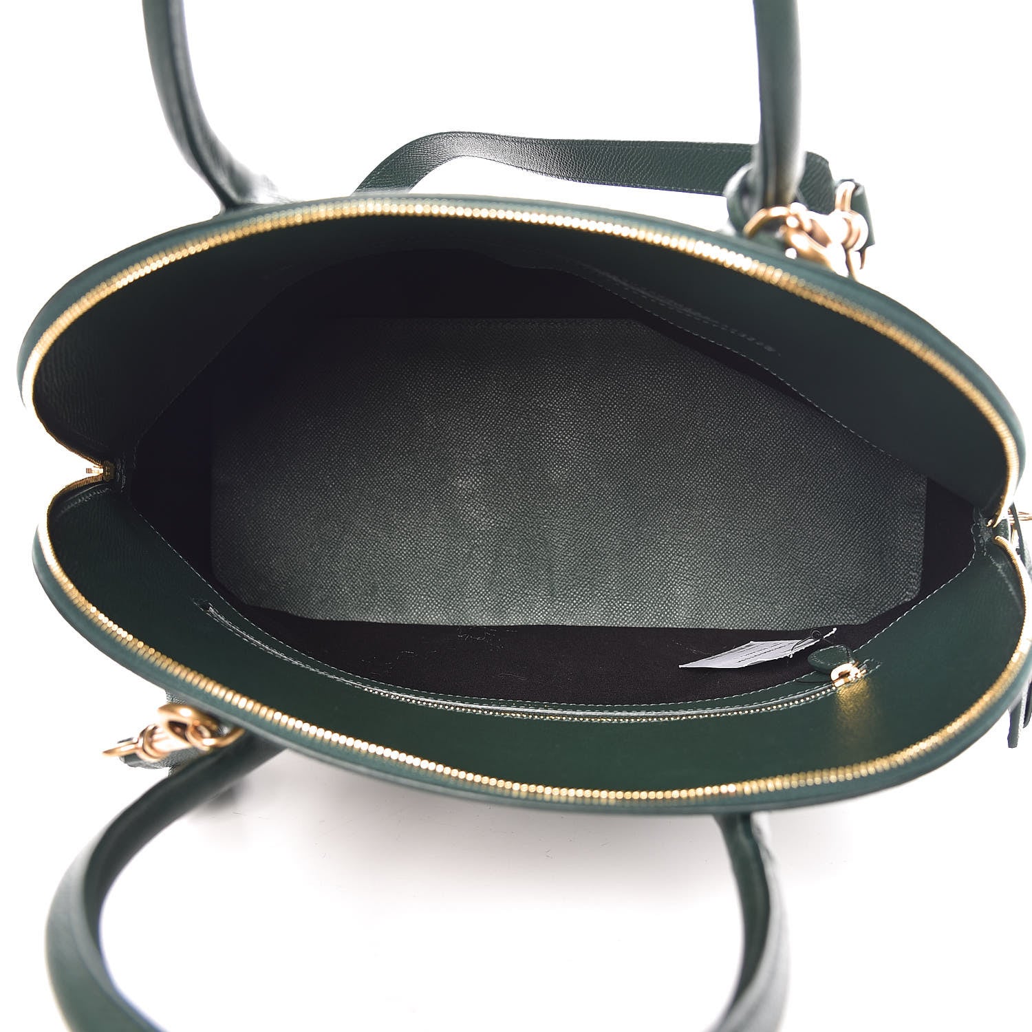 Balenciaga Signature Grained Calfskin Logo M Ville Top Handle Bag Vert Malachite 5 of 7