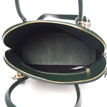 Balenciaga Signature Grained Calfskin Logo M Ville Top Handle Bag Vert Malachite 5 of 7