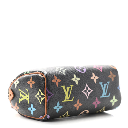 Louis Vuitton Monogram Multicolor Mini Sac HL Speedy Black 4 of 8