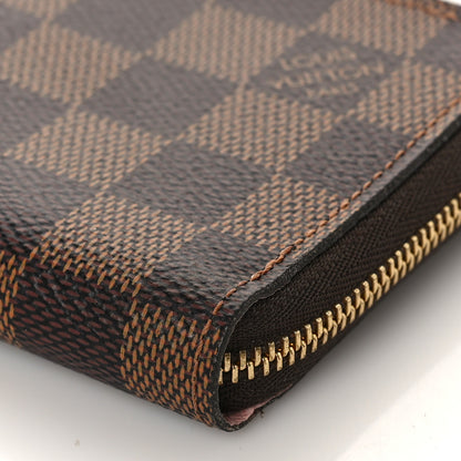Louis Vuitton Damier Ebene Zippy Coin Purse Rose Ballerine 8 of 8