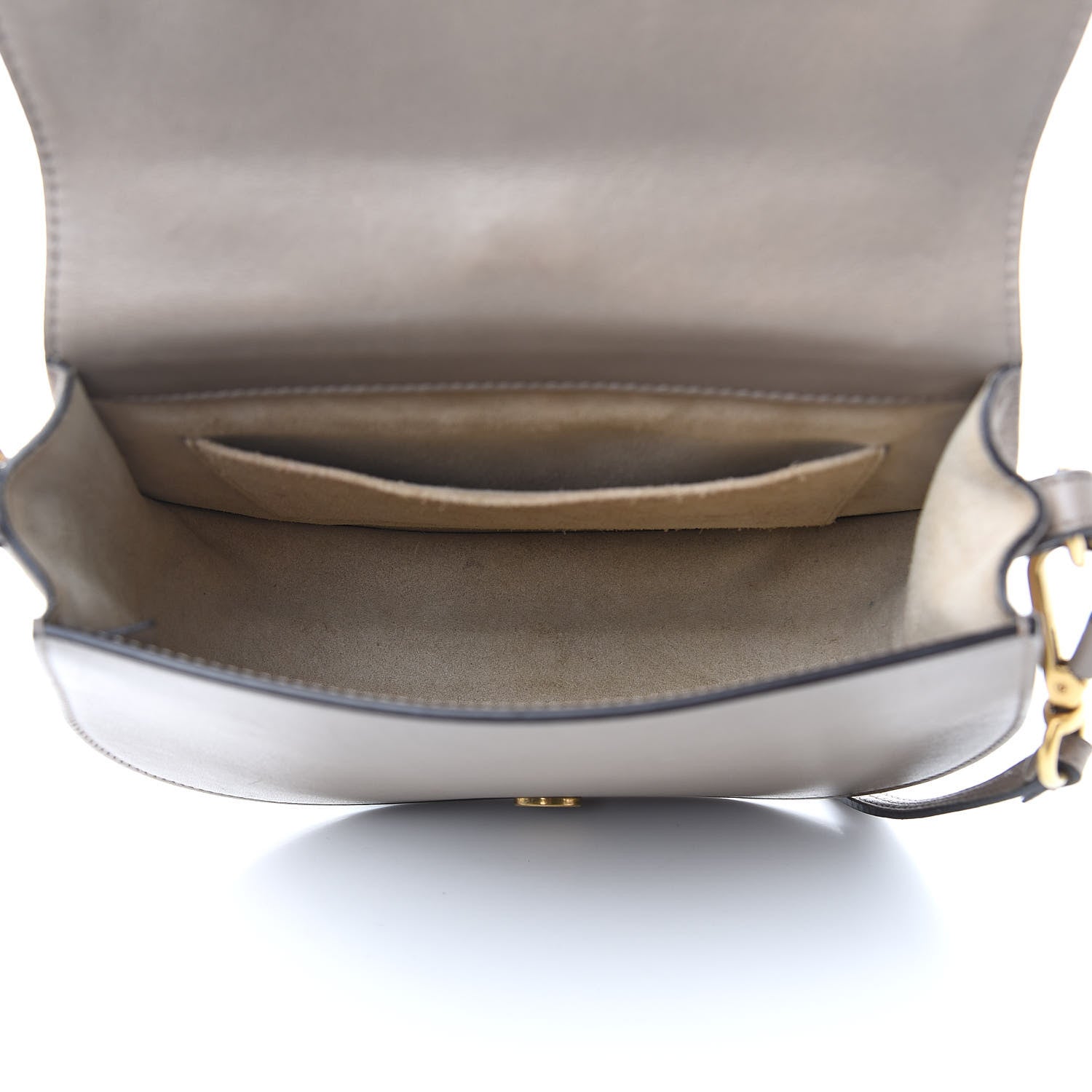 Chloe Calfskin Suede Medium Nile Bracelet Bag Motty Grey 5 of 15