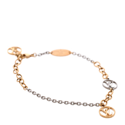Louis Vuitton Logomania Bracelet Silver Gold 1 of 7