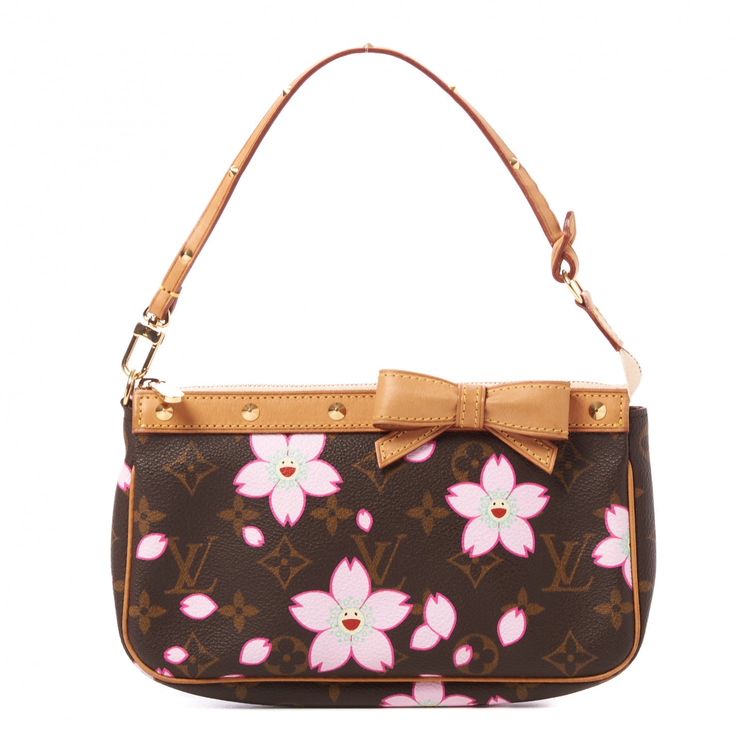 Louis Vuitton Monogram Cherry Blossom Pochette Accessories Brown 1 of 8