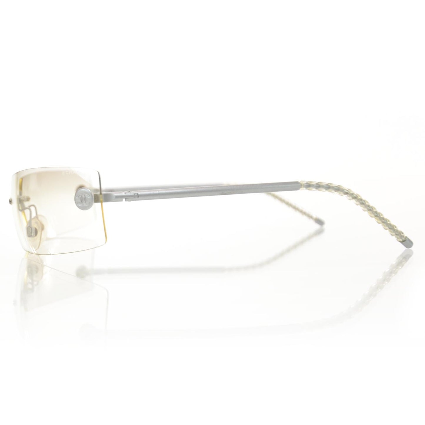 Frameless CC Logo Sunglasses 4047 Clear